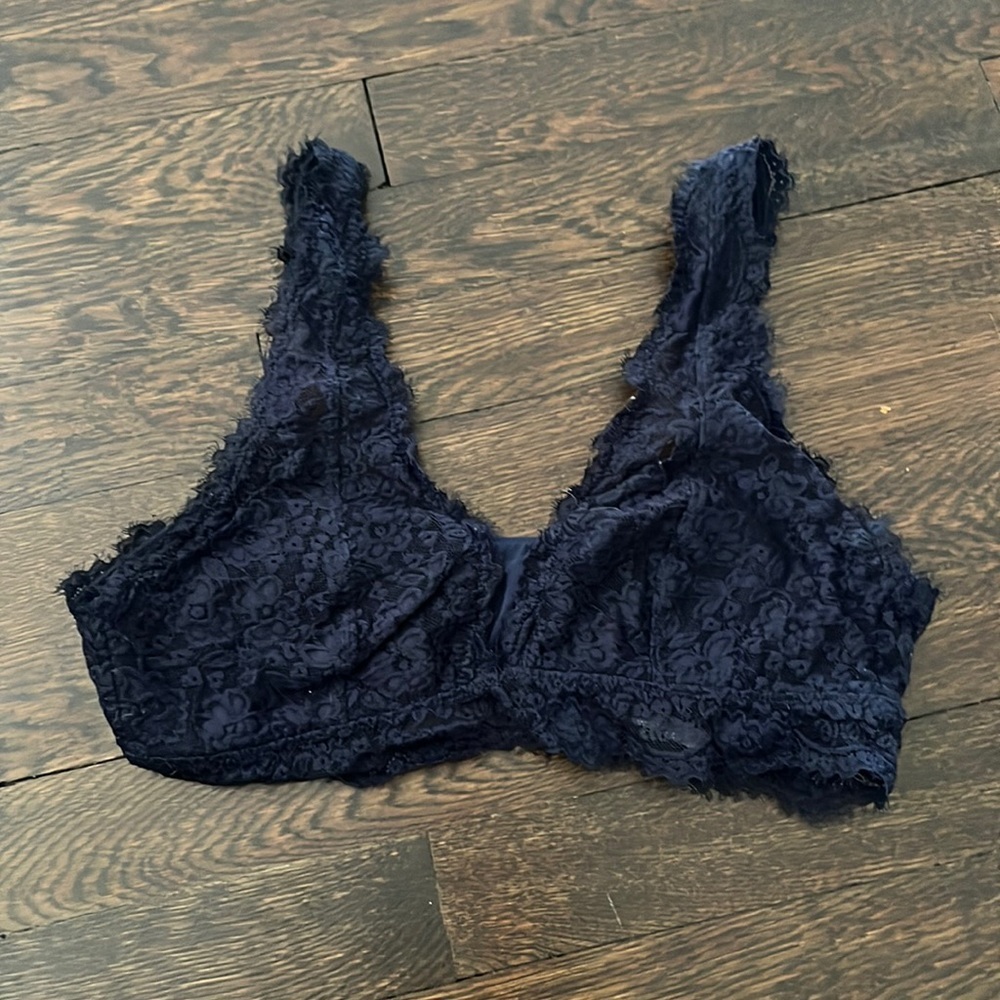 Aerie navy lace bralette